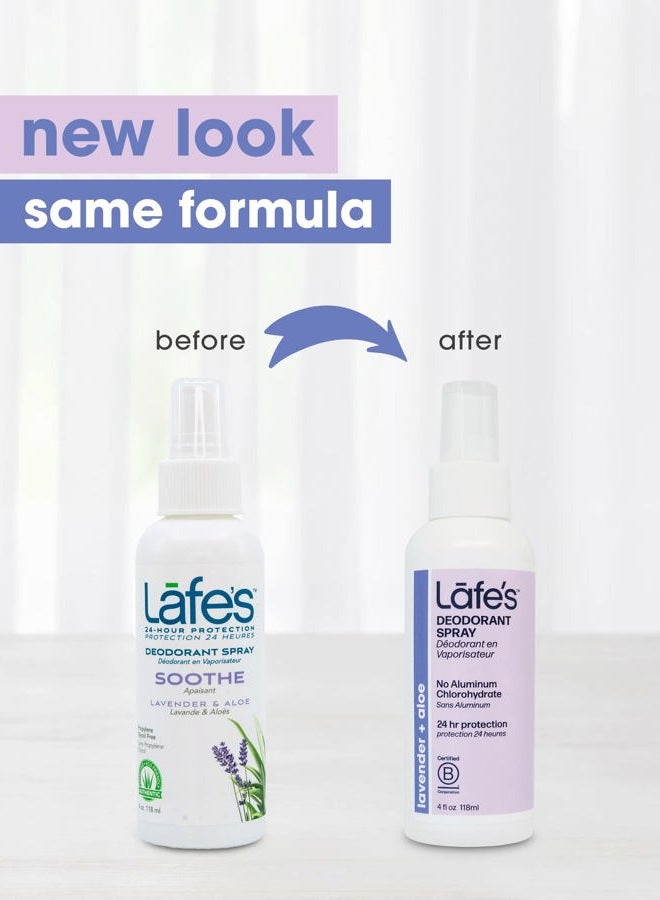 Lafe's Natural Body Care | Soothe - Lavender & Aloe - 3oz Roll-On & 4oz Spray Deodorant | 24-Hour Protection & All Natural; 2 Pack - Packaging May Vary - Image 3